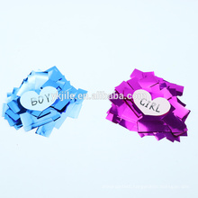 wholesale foil pink or blue gender jile factory confetti poppers
